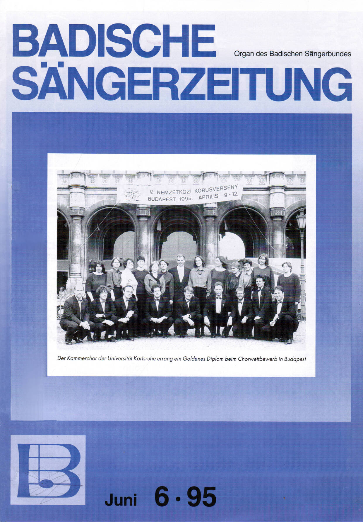 Badische Sängerzeitung zum Chorwettbewerb Budapest April 1995