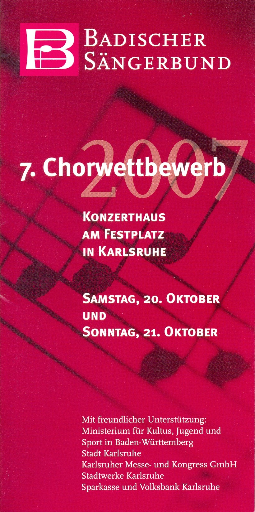 Flyer Chorwettbewerb 2007