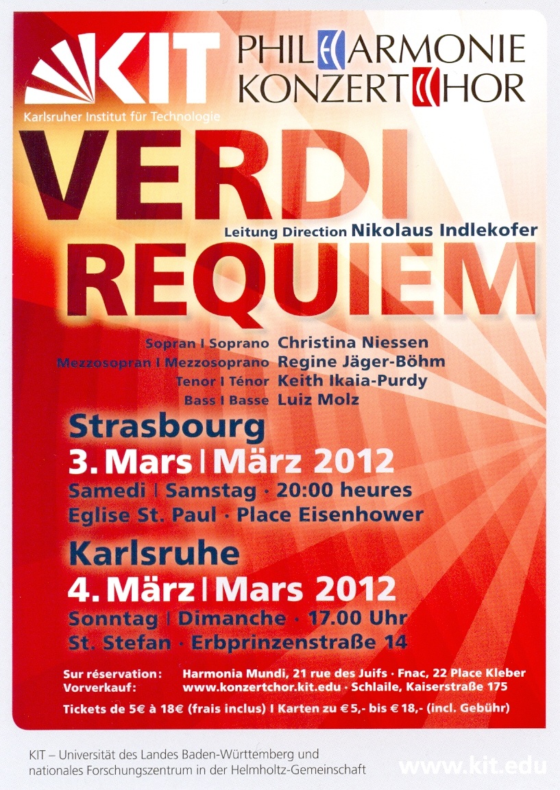 Verdi Requiem Plakat